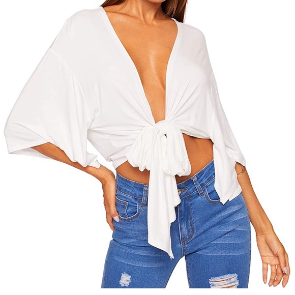 Tie Many Ways Crop Top - Picture 6 of 7